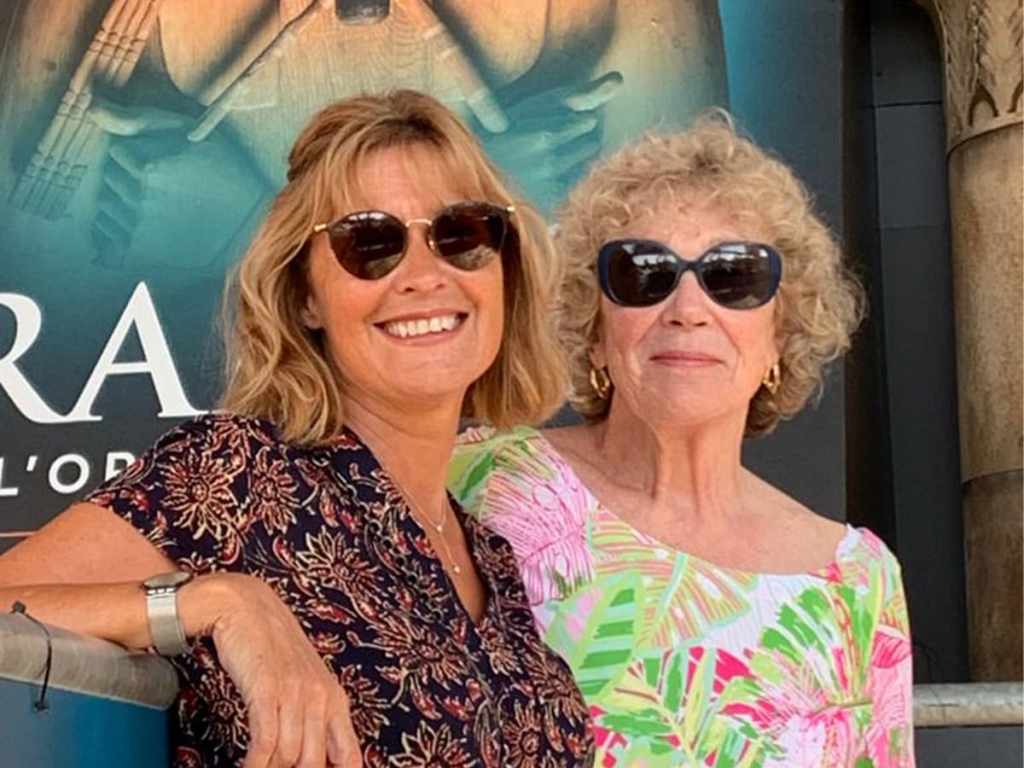 Chantal with a French immersion student during program in Picardie