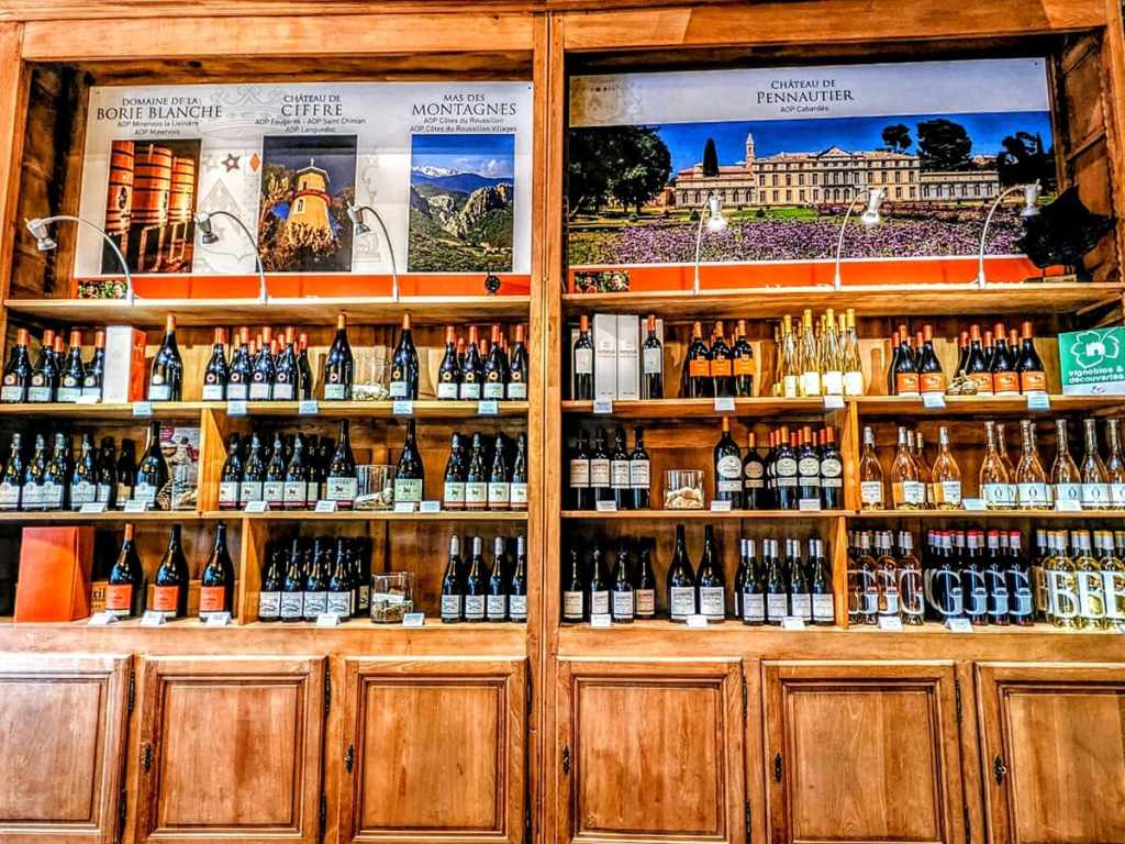 Picture representing the wine tour of Pennautier possible to do with Eliane during French immersion program in Occitanie